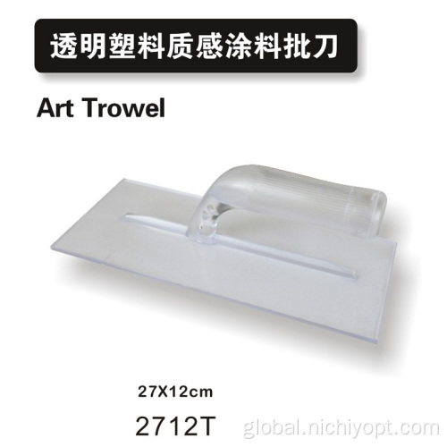 Art Design Plastic Trowel Art Coating Trowel Polygon Transparent Art plastic Trowel Supplier